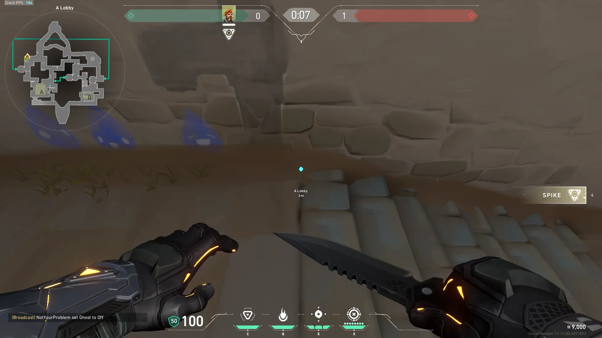 Stall Defuse A Lobby to Triple Attack — Brimstone lineup on Bind
