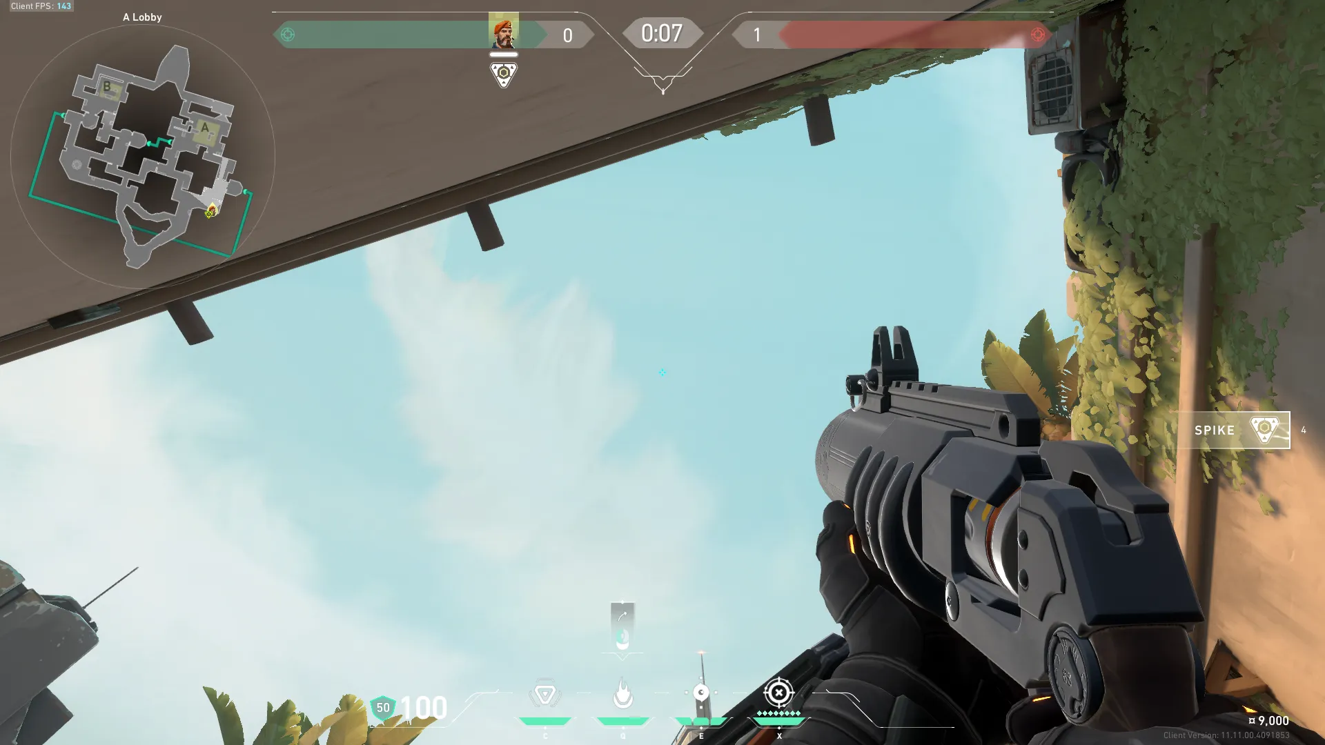 Brimstone Incendiary on Bind Attack Site A — step 2 of 3: Aim — line up the shot