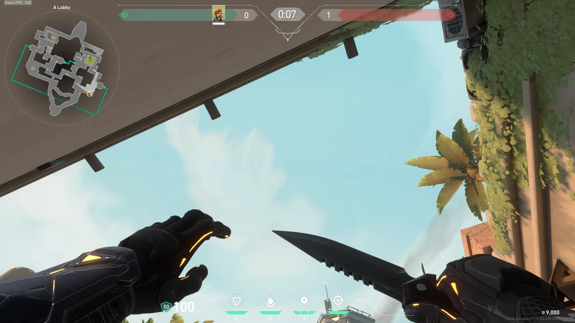 Brimstone Incendiary on Bind Attack Site A — step 2 of 3: Aim — line up the shot