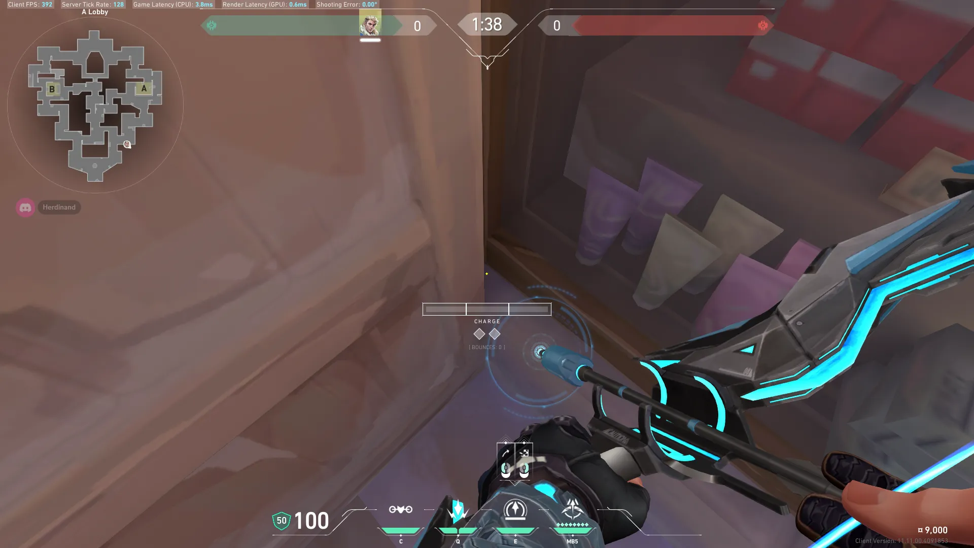 Sova Recon Bolt on Corrode Attack Site B — step 2 of 6: Aim — line up the shot