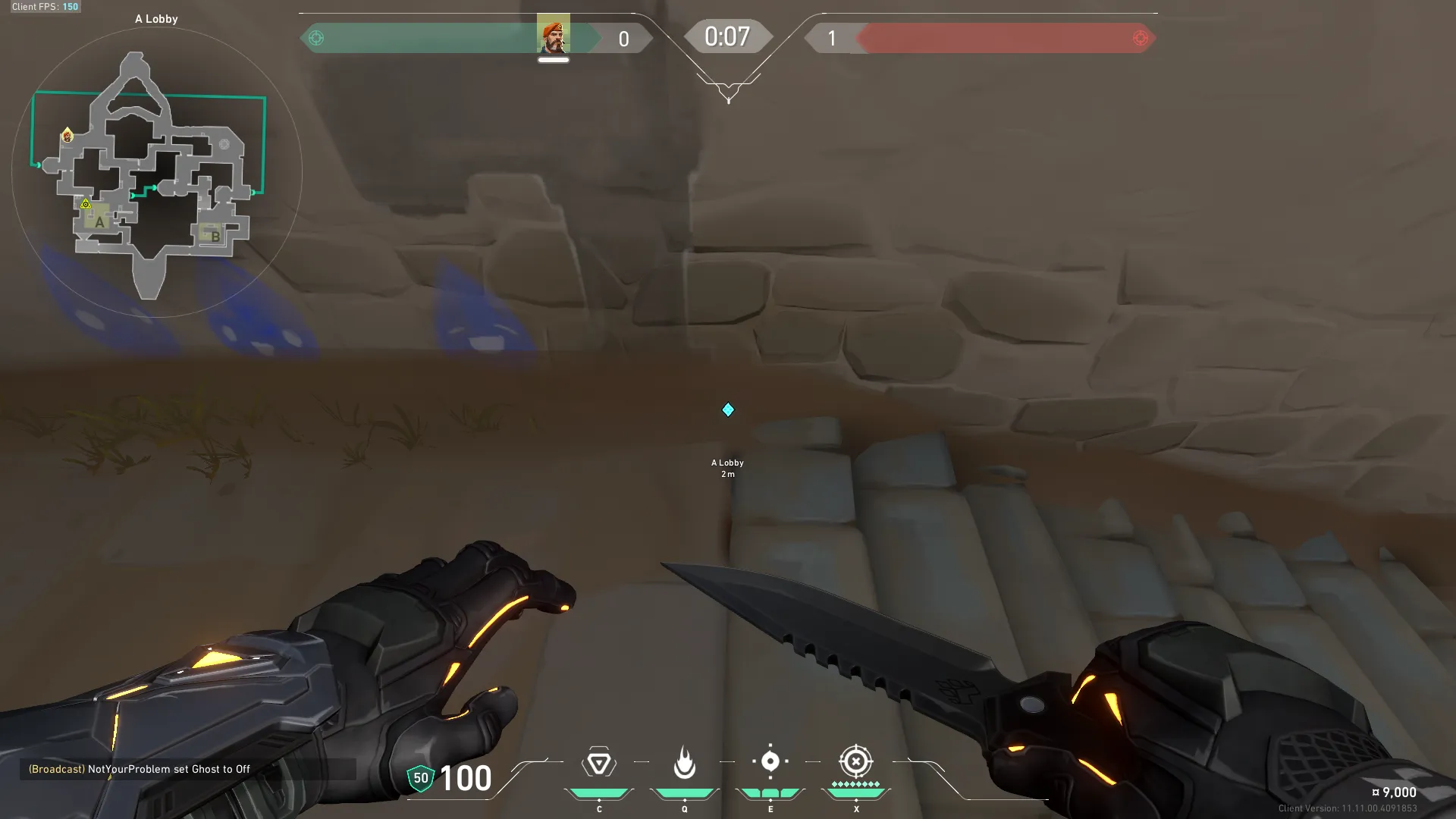 Stall Defuse From A Lobby to A Triple Corner Attacker — Brimstone lineup on Bind