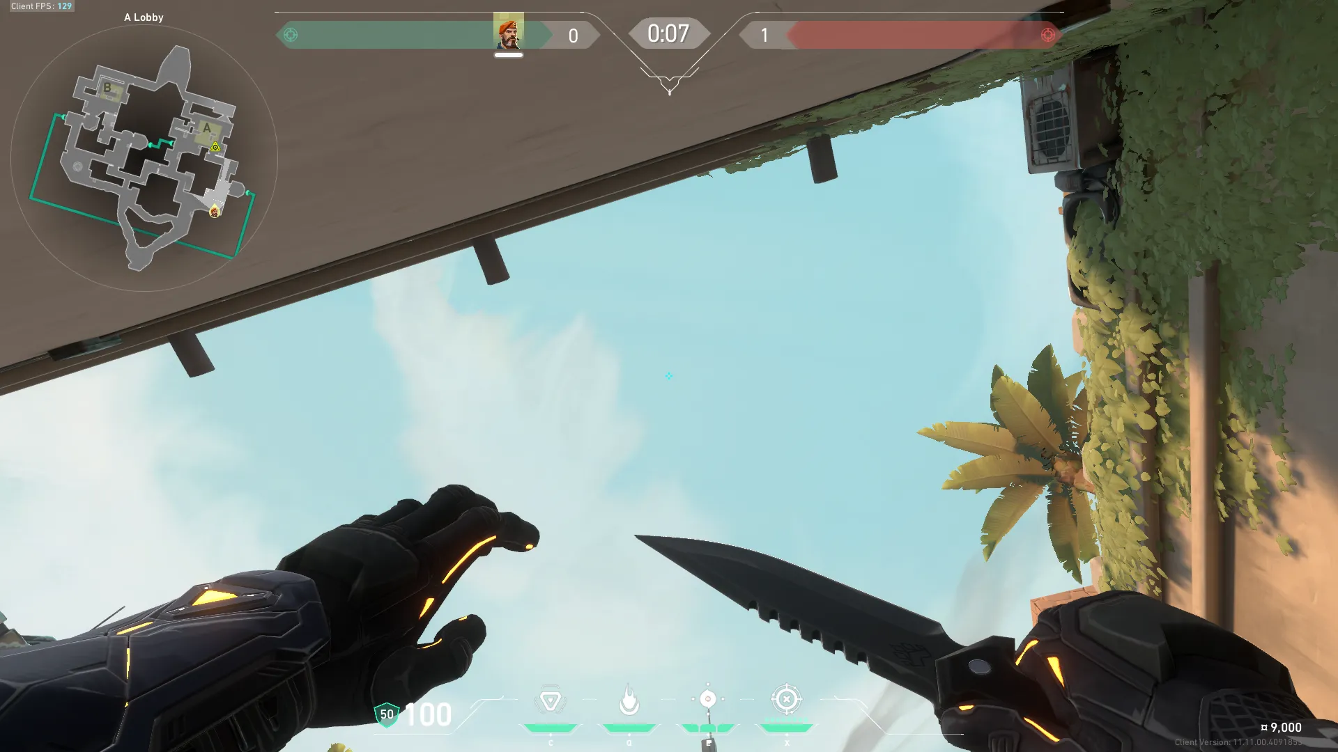 Brimstone Incendiary on Bind Attack Site A — step 2 of 3: Aim — line up the shot