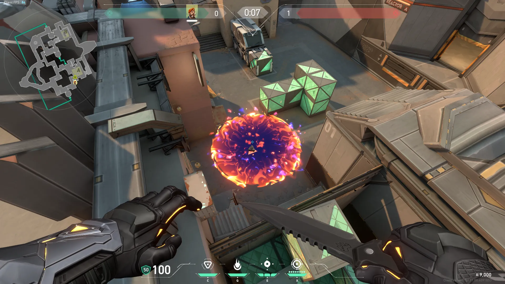 Brimstone Incendiary on Bind Attack Site A — step 3 of 3: Result