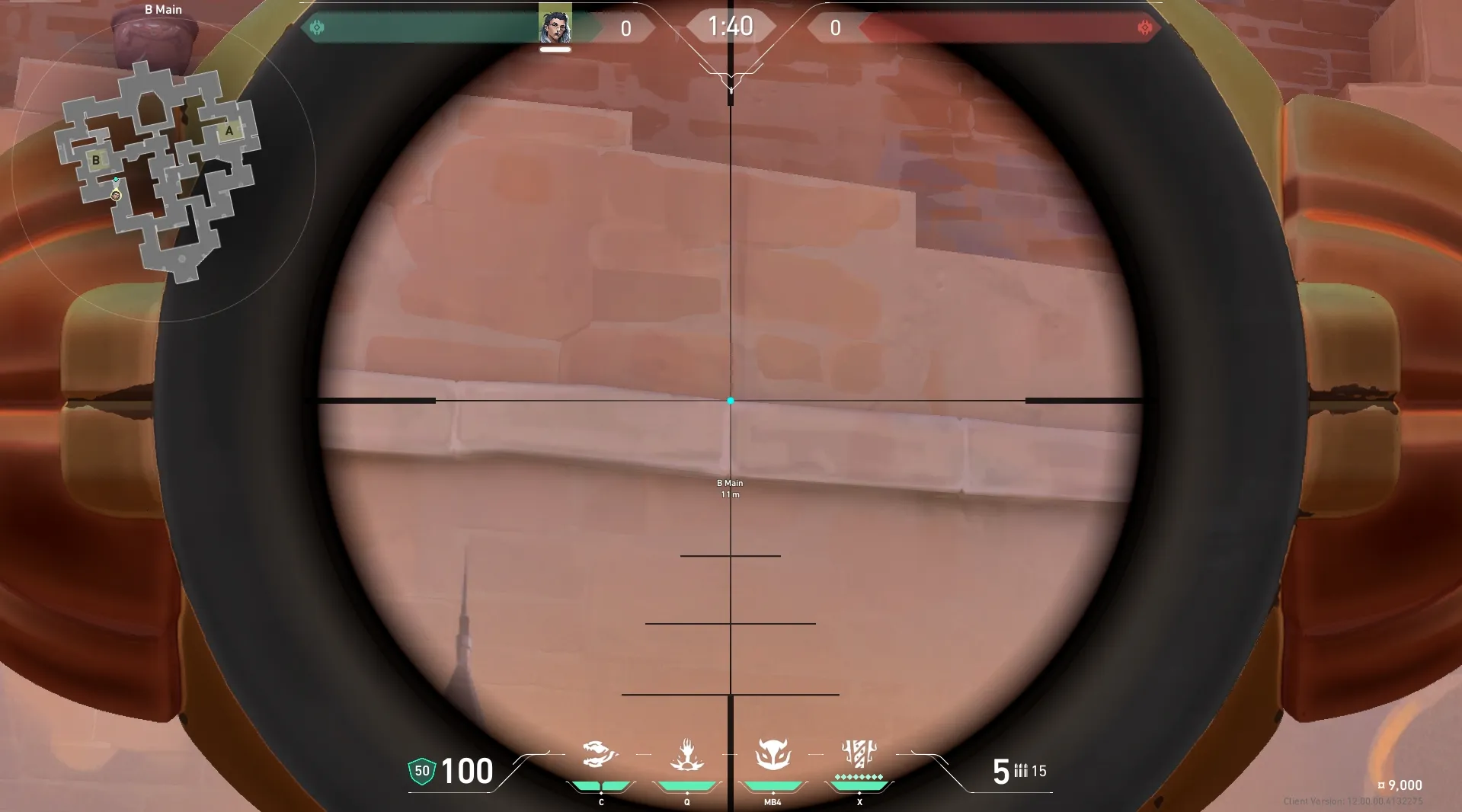 Fade Haunt on Corrode Attack Site B — step 3 of 5: Aim — line up the shot