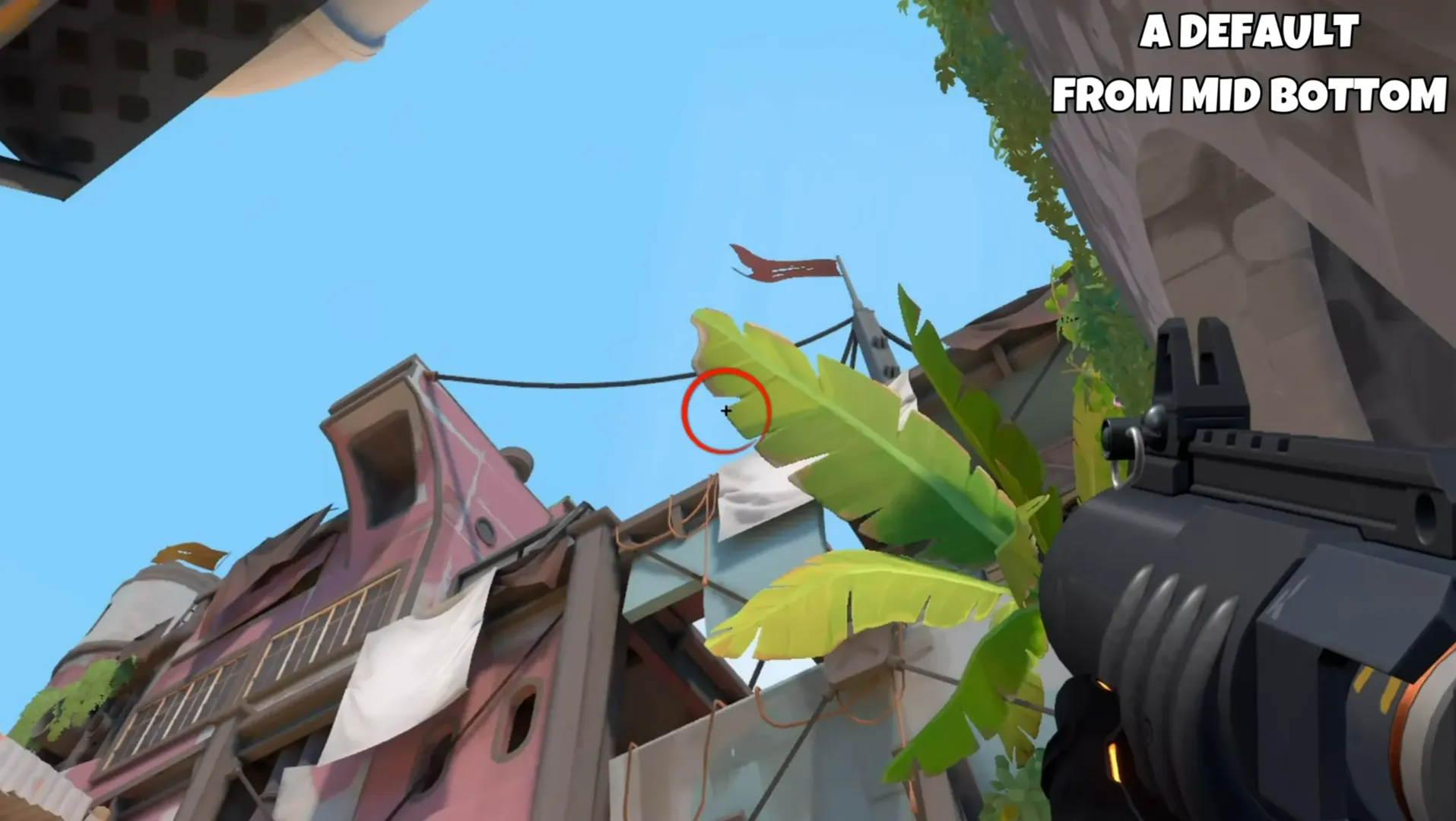 Brimstone Incendiary on Breeze Attack Site A — step 2 of 3: Aim — line up the shot
