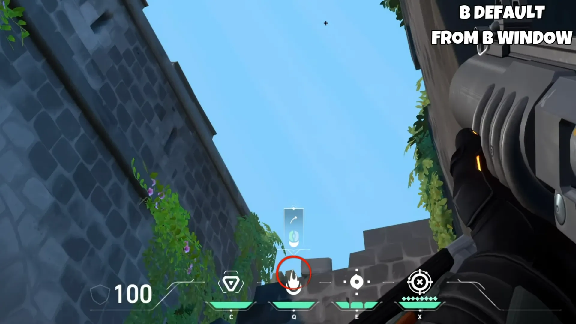 Brimstone Incendiary on Breeze Attack Site B — step 2 of 3: Aim — line up the shot