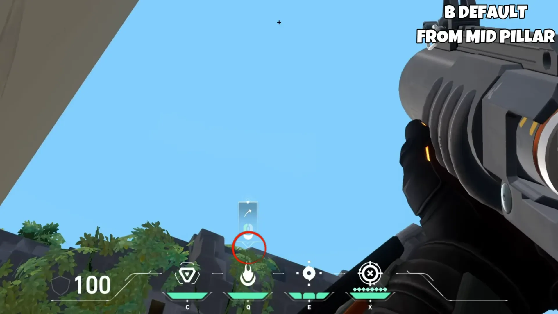 Brimstone Incendiary on Breeze Attack Site B — step 2 of 3: Aim — line up the shot