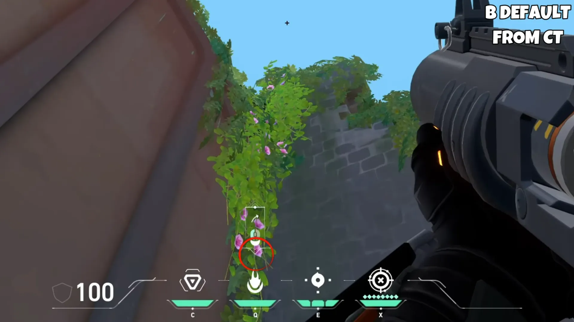 Brimstone Incendiary on Breeze Defense Site B — step 2 of 3: Aim — line up the shot