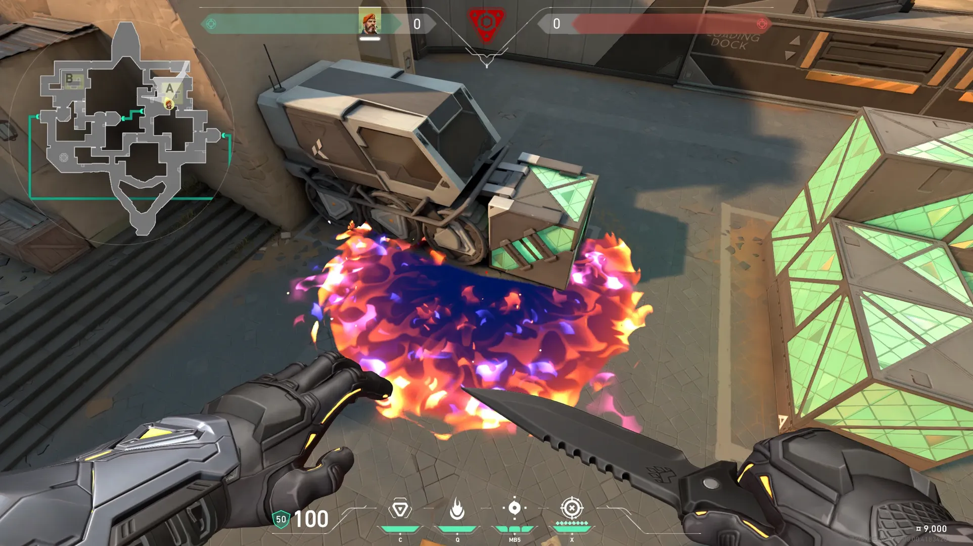 Brimstone Incendiary on Bind Attack Site A — step 4 of 4: Result