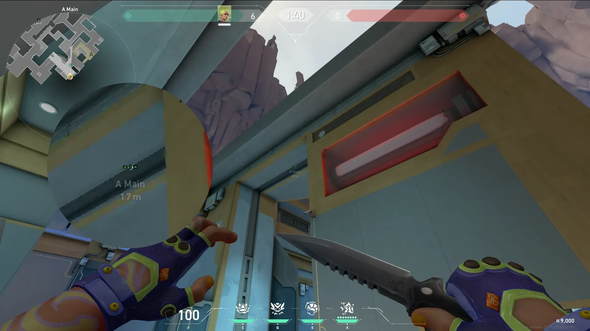 Gekko Mosh Pit on Abyss Attack Site A — step 3 of 5: Aim — line up the shot