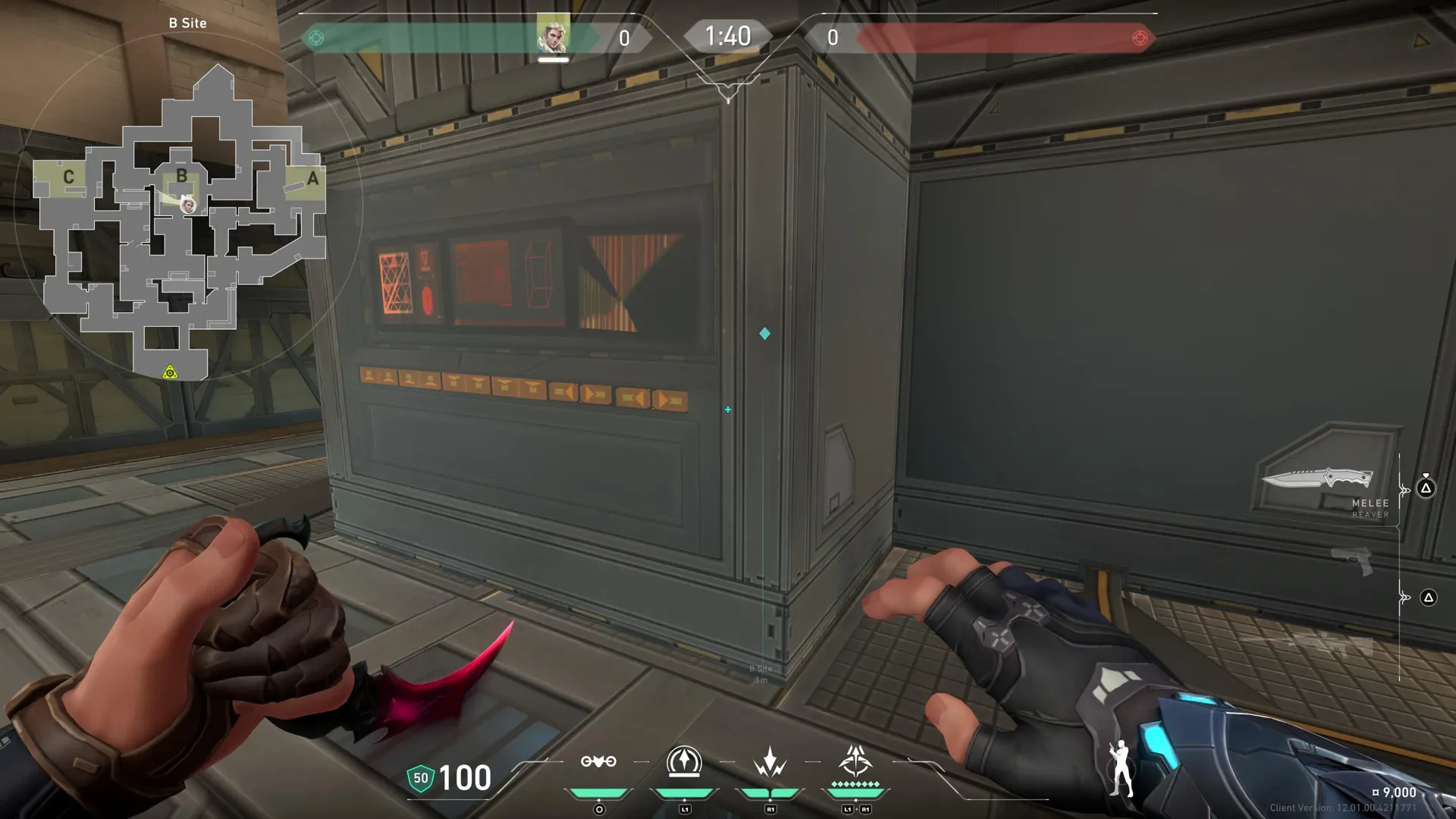 B Site to Mid — Sova lineup on Haven