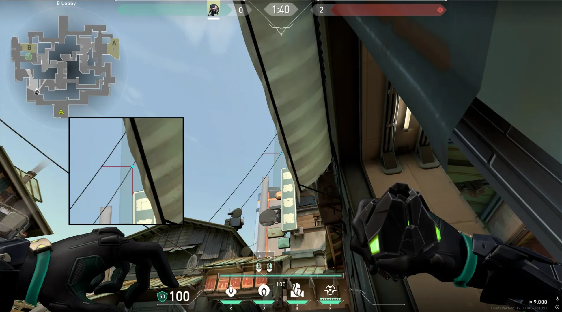 Viper Poison Cloud on Split Attack Site B — step 2 of 4: Aim — line up the shot