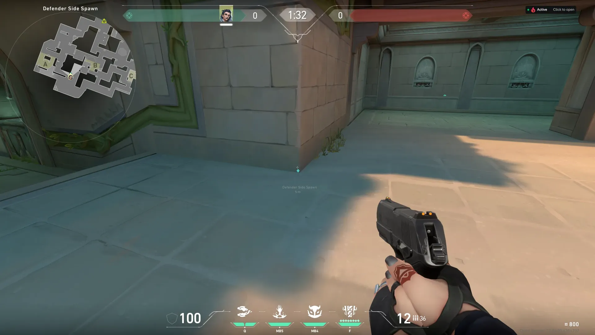 B Site Retake From Spawn — Fade lineup on Lotus