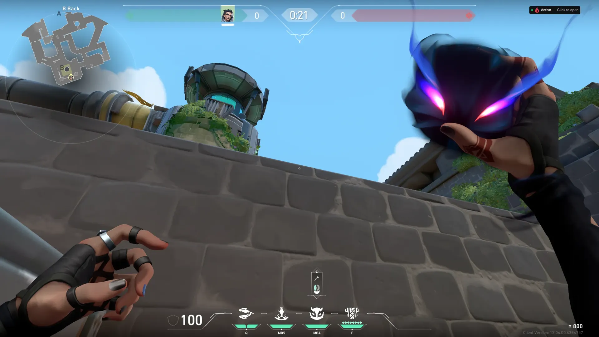 Fade Haunt on Breeze Attack Site B — step 3 of 4: Aim — line up the shot