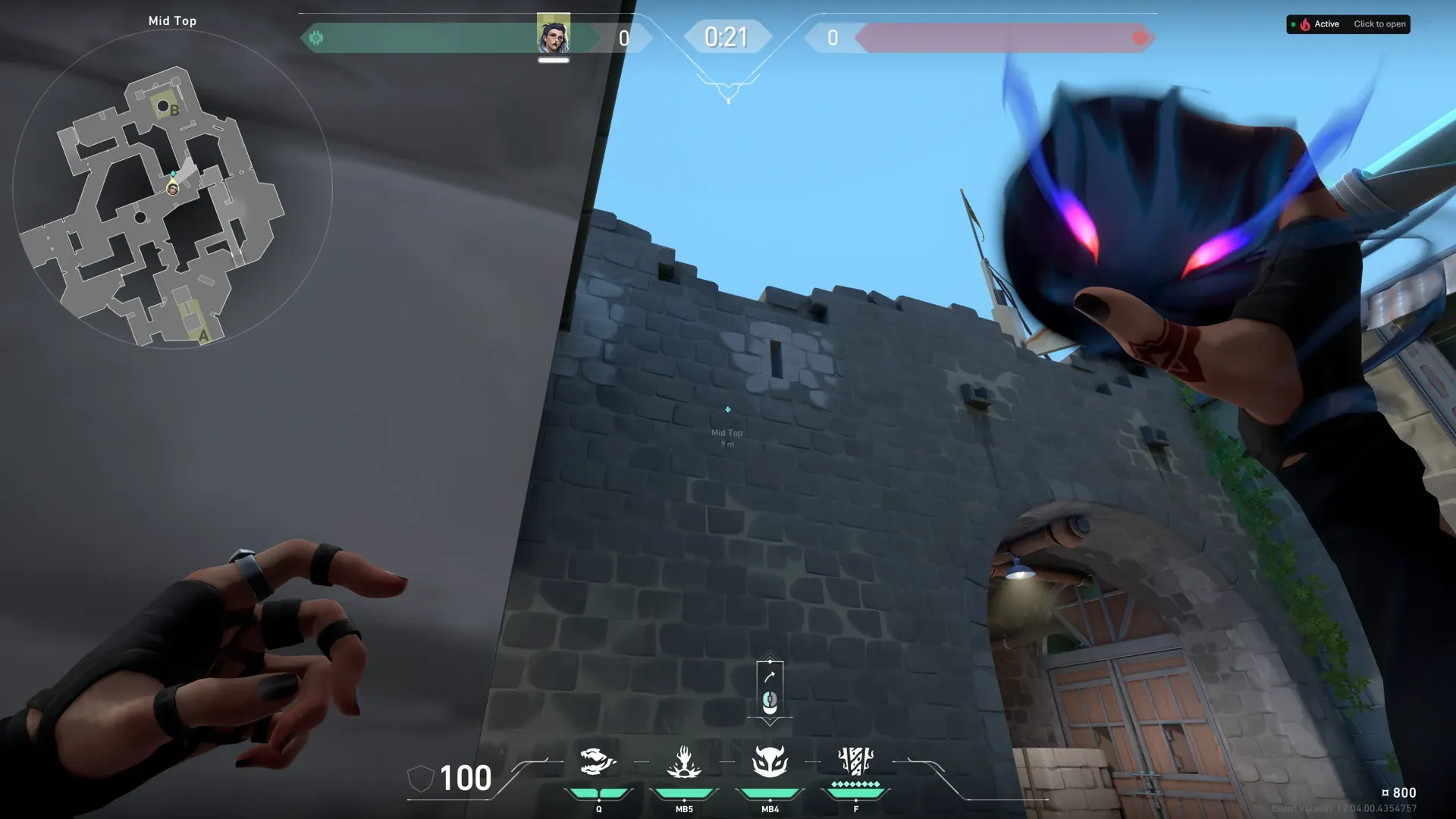 Fade Haunt on Breeze Attack Site B — step 2 of 3: Aim — line up the shot