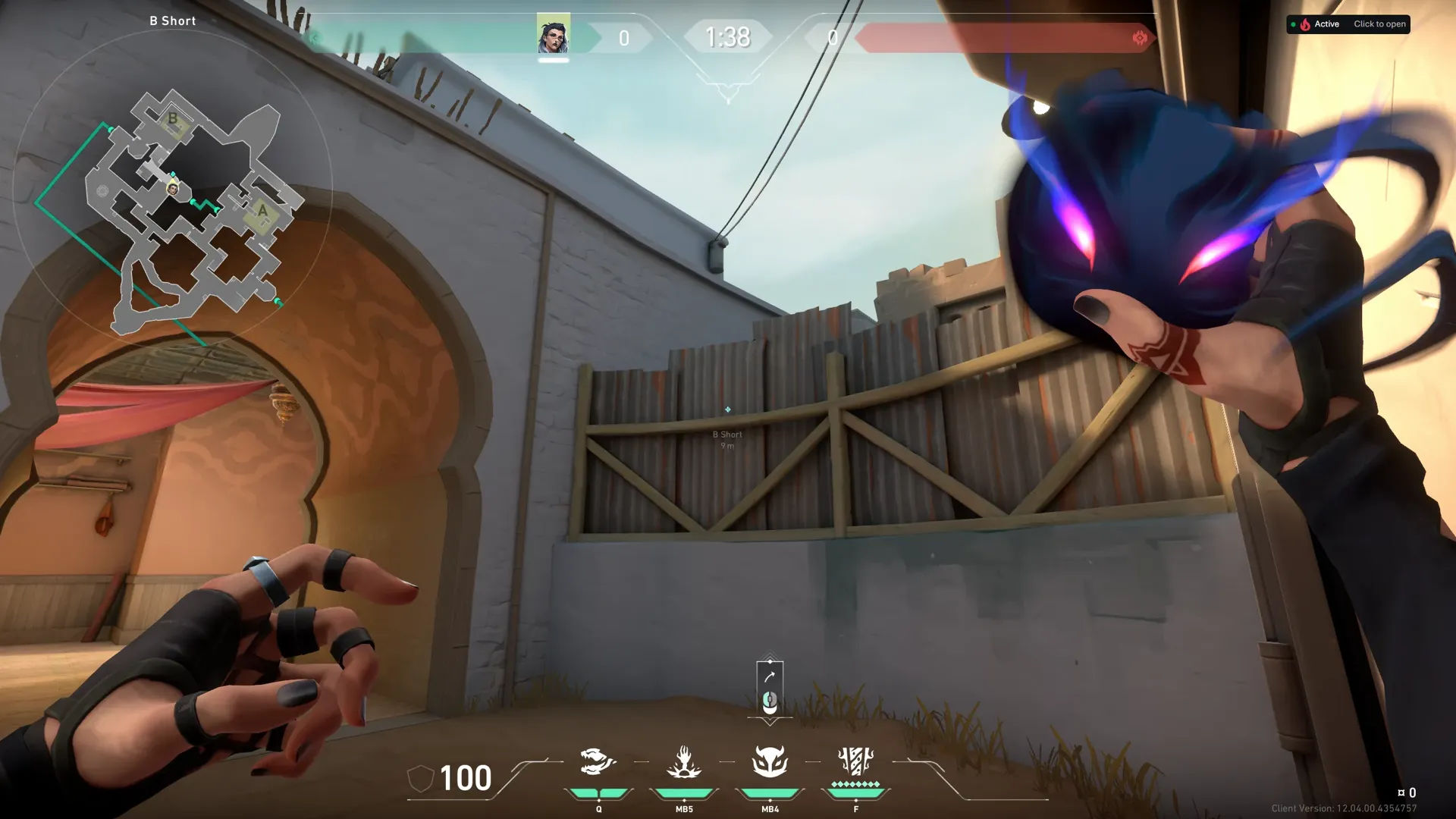 Fade Haunt on Bind Attack Site B — step 2 of 3: Aim — line up the shot