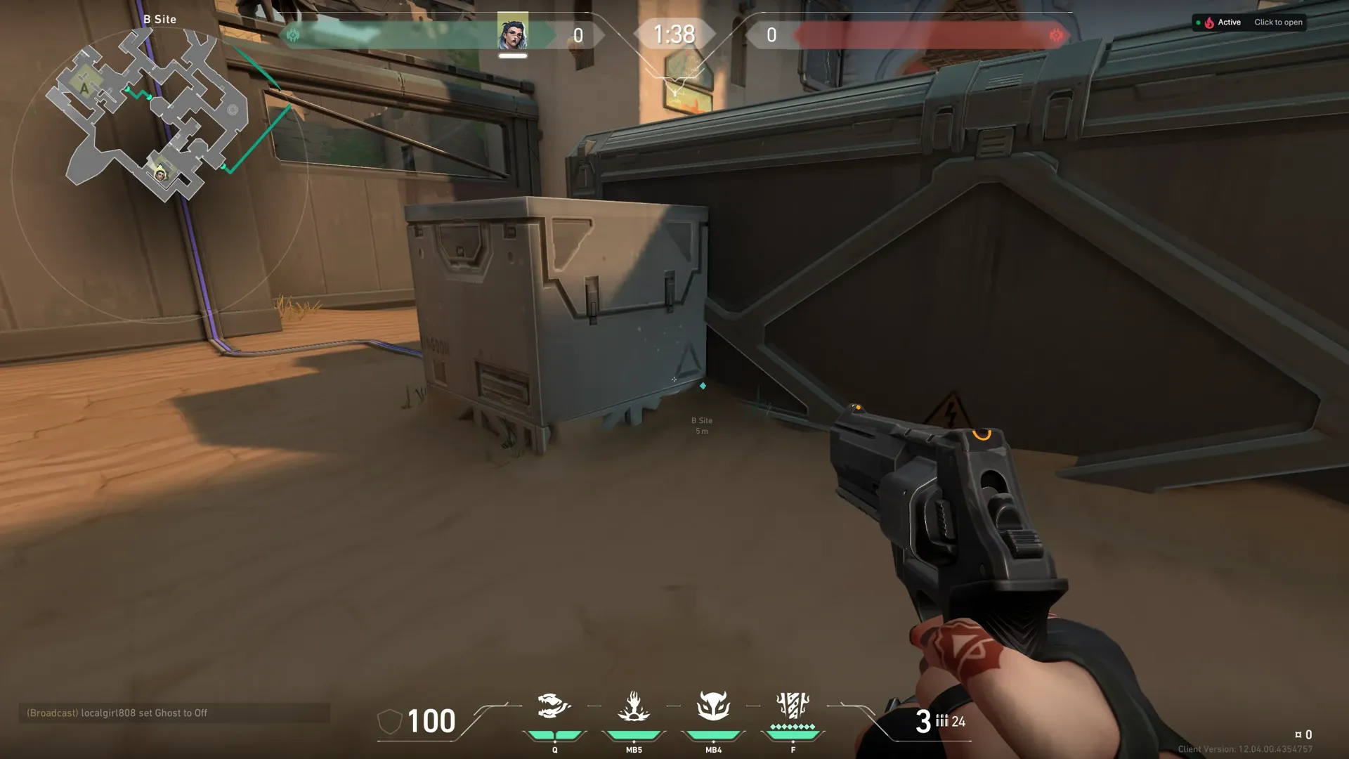 B Site Defense From Back Site — Fade lineup on Bind