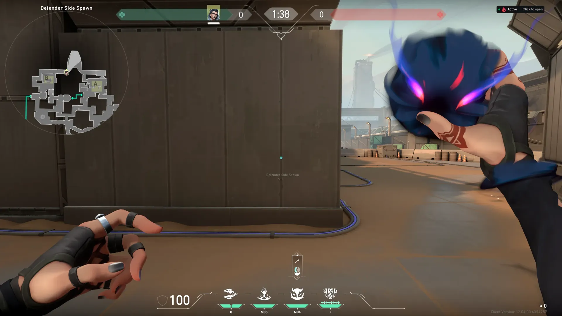 B Retake From Spawn — Fade lineup on Bind