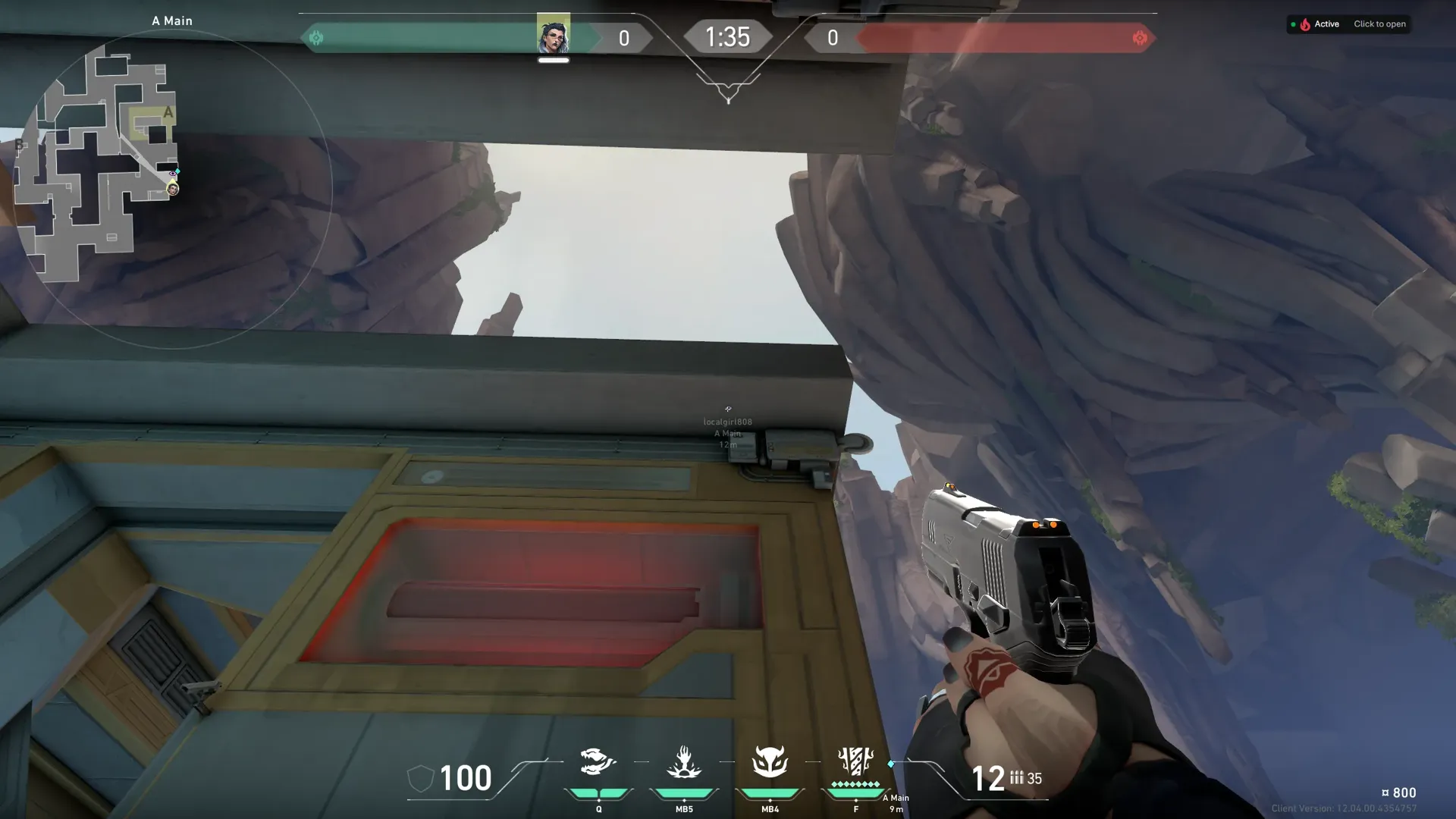 Fade Haunt on Abyss Attack Site A — step 2 of 3: Aim — line up the shot