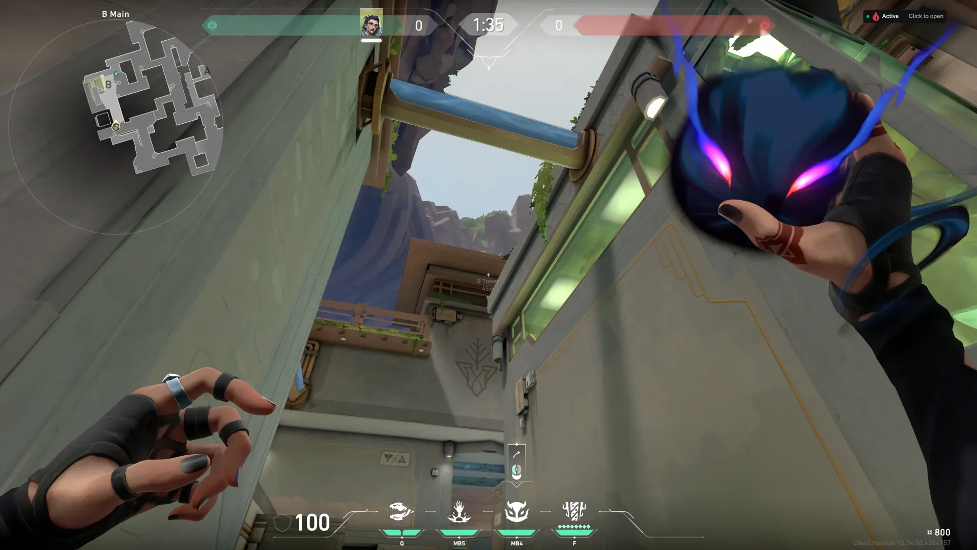 Fade Haunt on Abyss Attack Site B — step 2 of 3: Aim — line up the shot