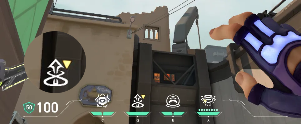 Miks M-pulse on Bind Defense Site B — step 2 of 3: Aim — line up the shot