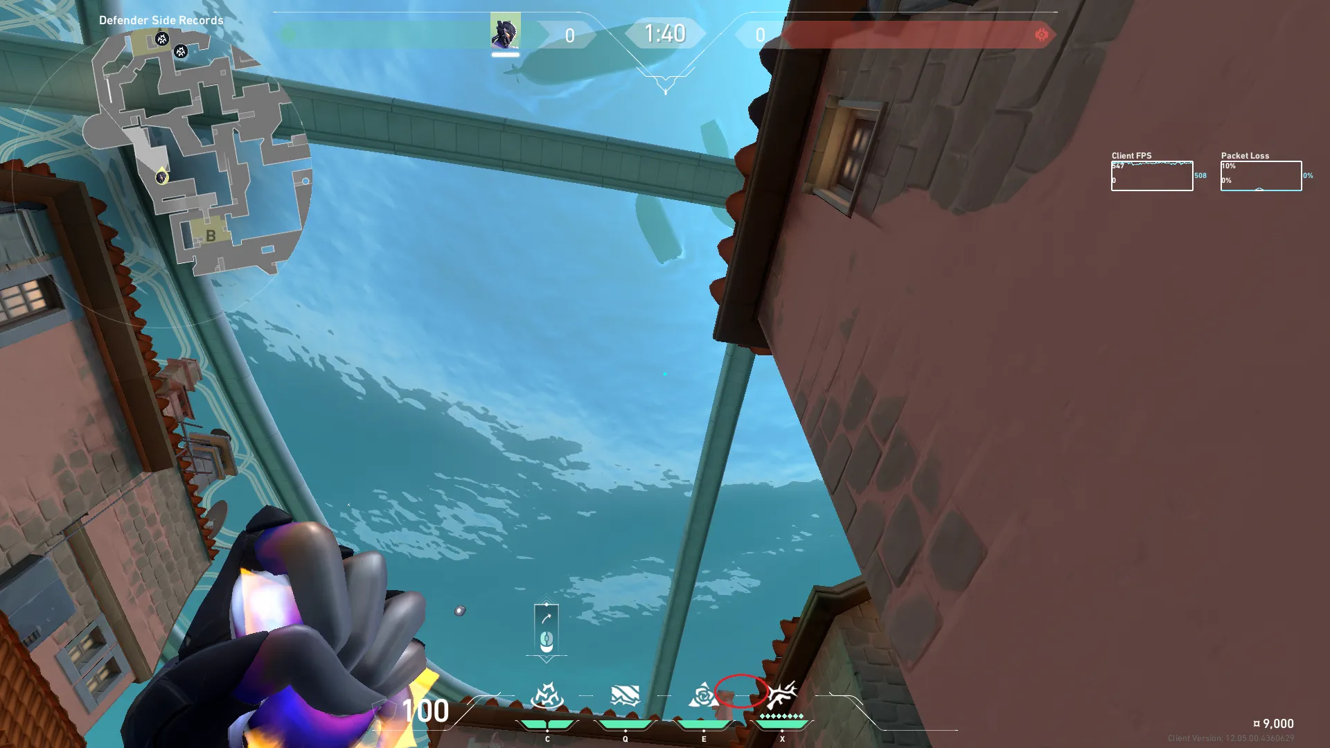 Vyse Razorvine on Pearl Defense Site A — step 2 of 3: Aim — line up the shot
