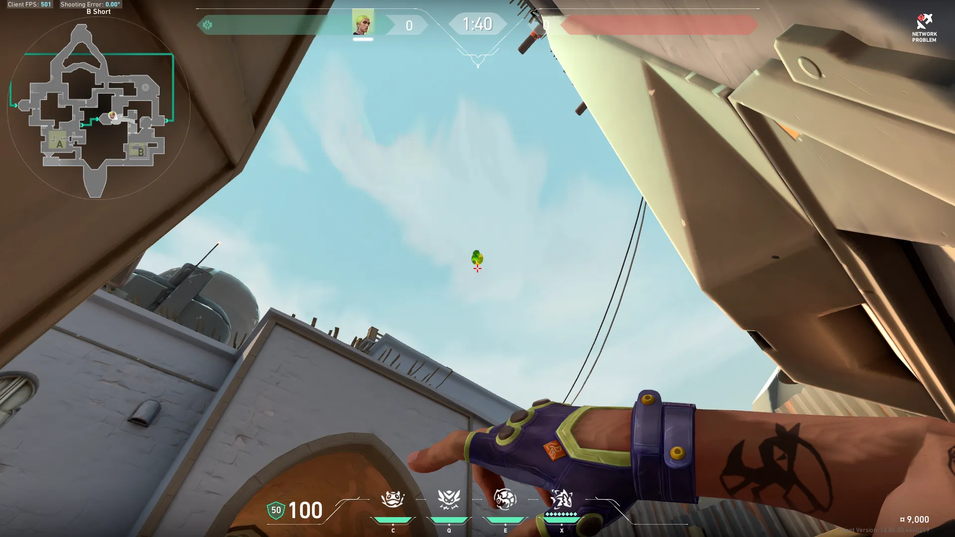 Gekko Mosh Pit on Bind Attack Site B — step 3 of 4: Aim — line up the shot