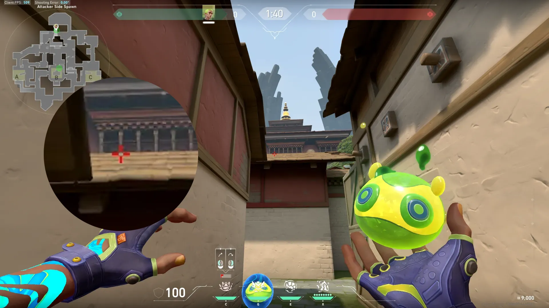 Gekko Mosh Pit on Haven Attack Site B — step 2 of 4: Aim — line up the shot