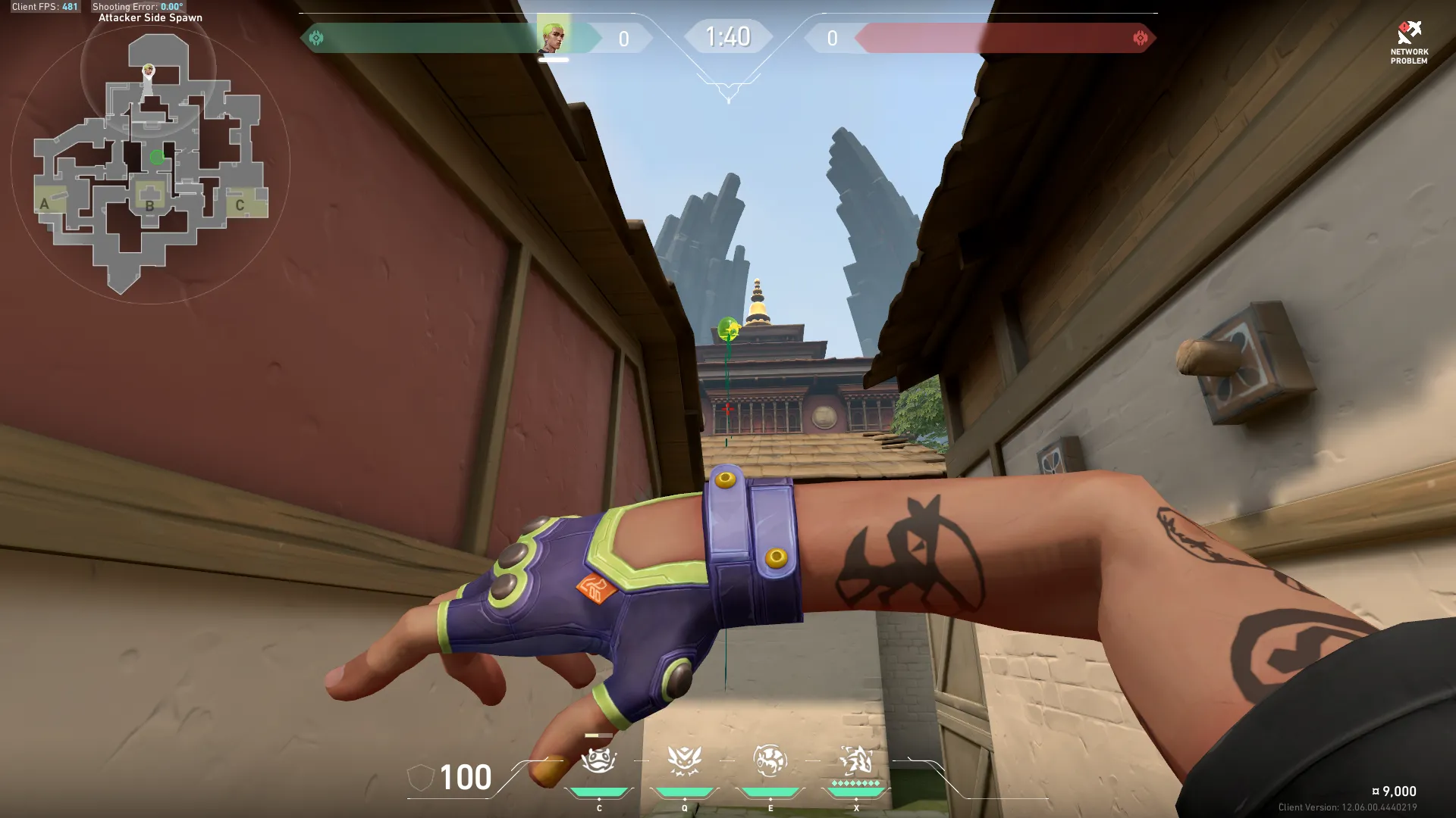 Gekko Mosh Pit on Haven Attack Site B — step 3 of 4: Aim — line up the shot