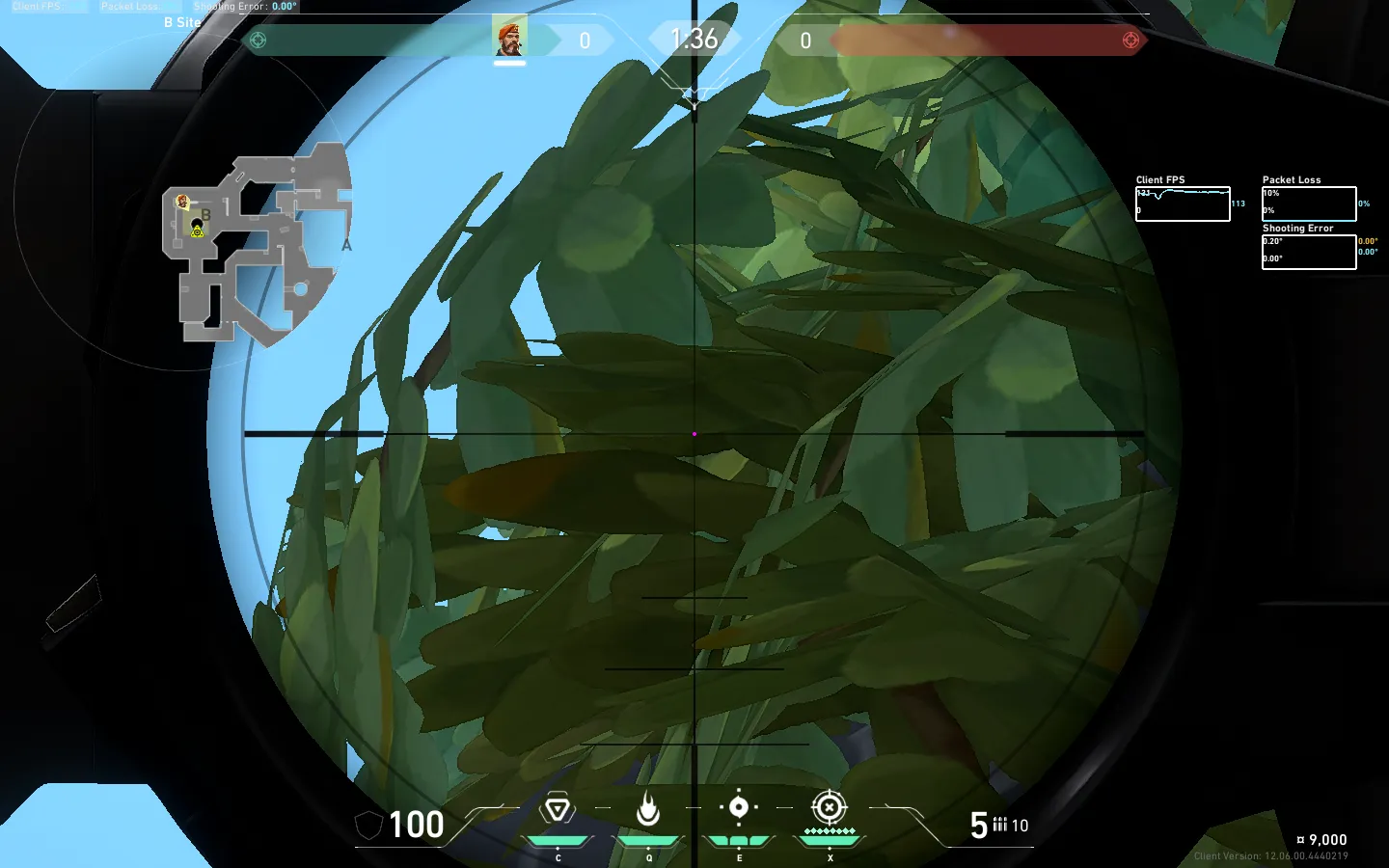 Brimstone Incendiary on Breeze Defense Site B — step 3 of 4: Aim — line up the shot