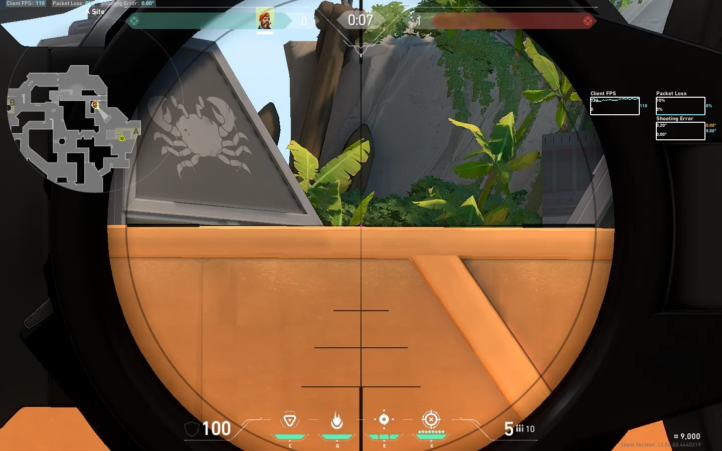 Brimstone Incendiary on Breeze Defense Site A — step 3 of 4: Aim — line up the shot