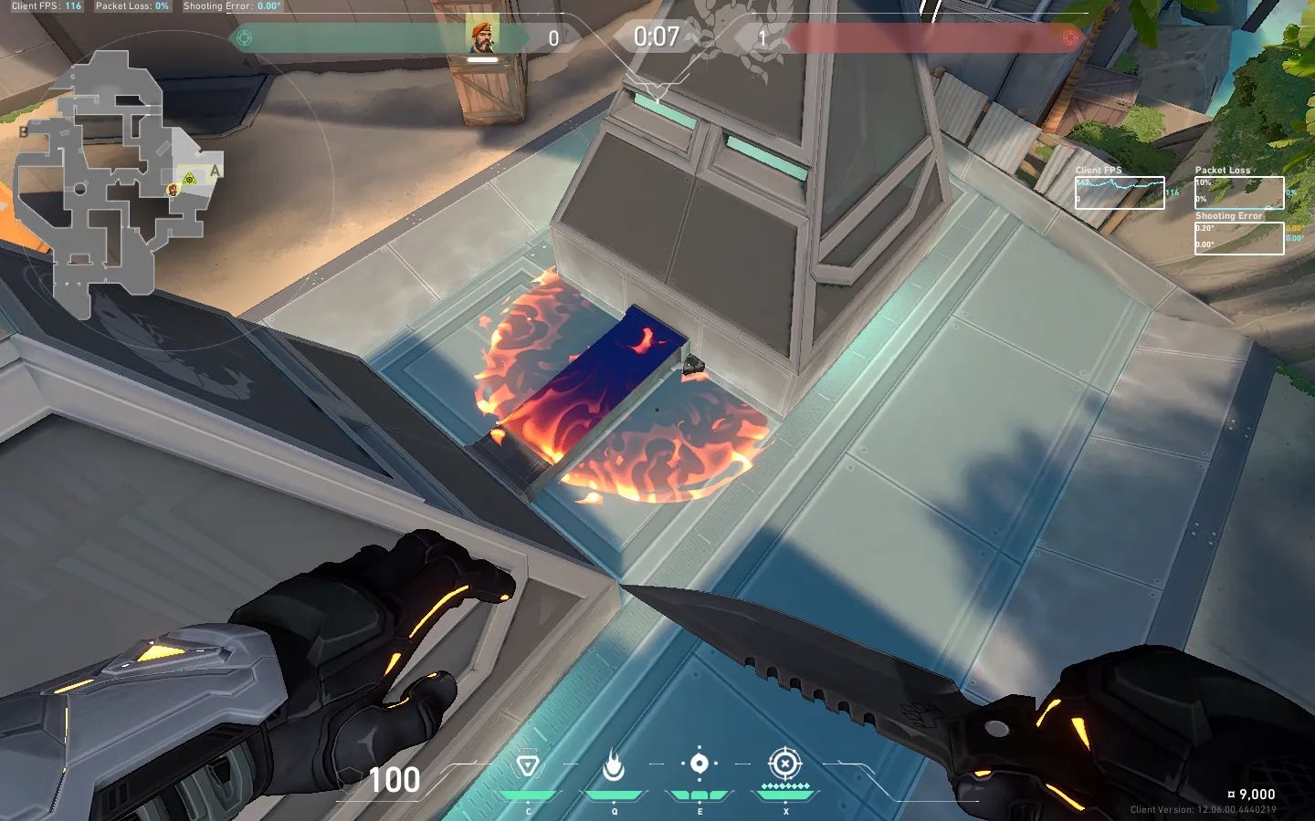Brimstone Incendiary on Breeze Attack Site A — step 3 of 3: Result