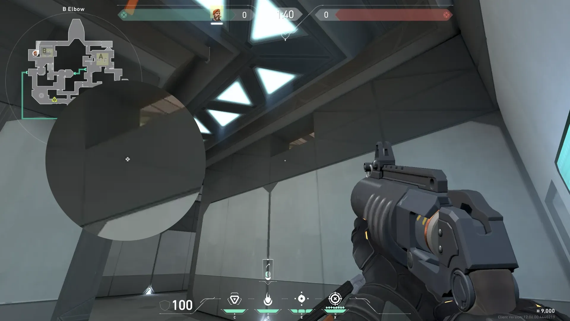Brimstone Incendiary on Bind Attack Site B — step 2 of 3: Aim — line up the shot