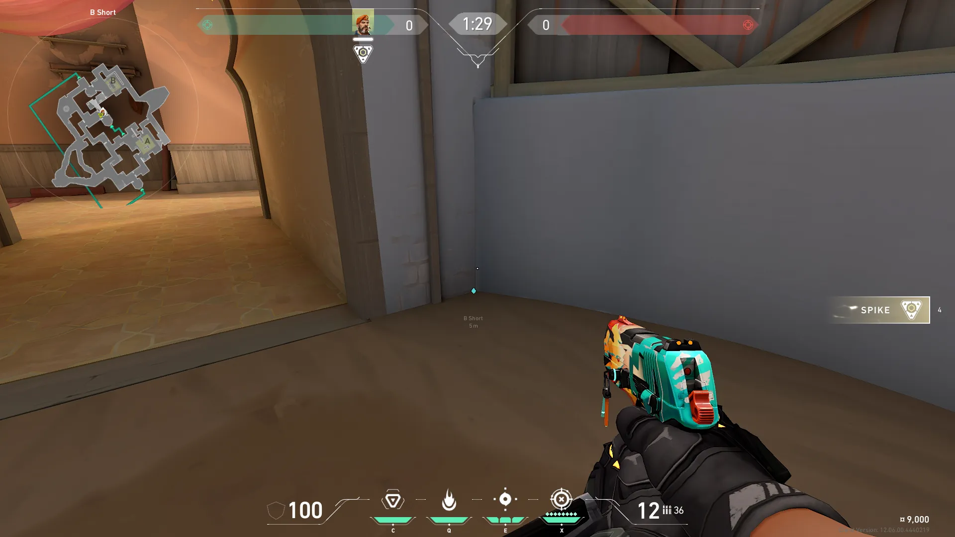 Brimstone Incendiary on Bind Attack Site A — step 2 of 5: Aim — line up the shot