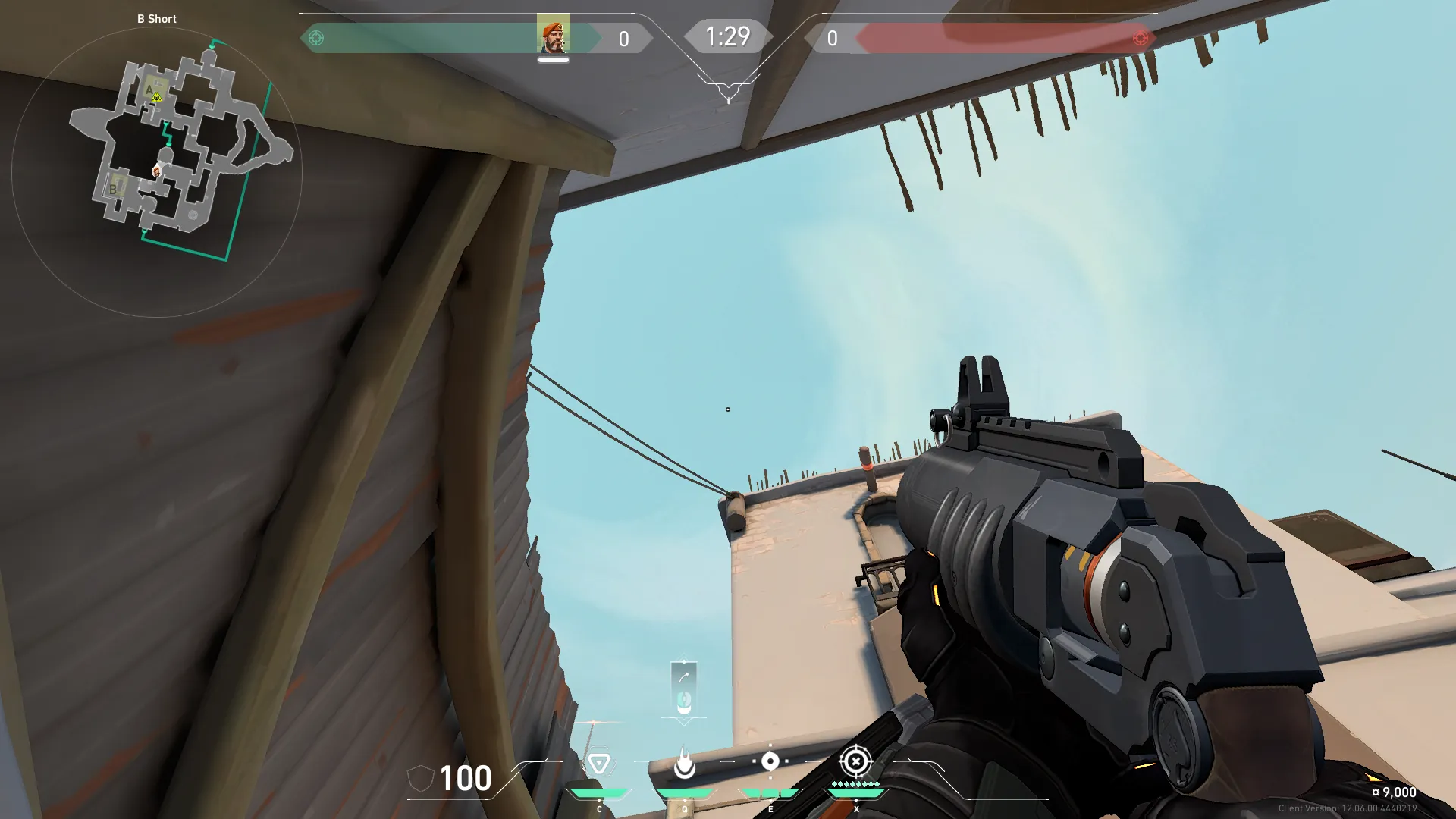 Brimstone Incendiary on Bind Attack Site A — step 3 of 4: Aim — line up the shot