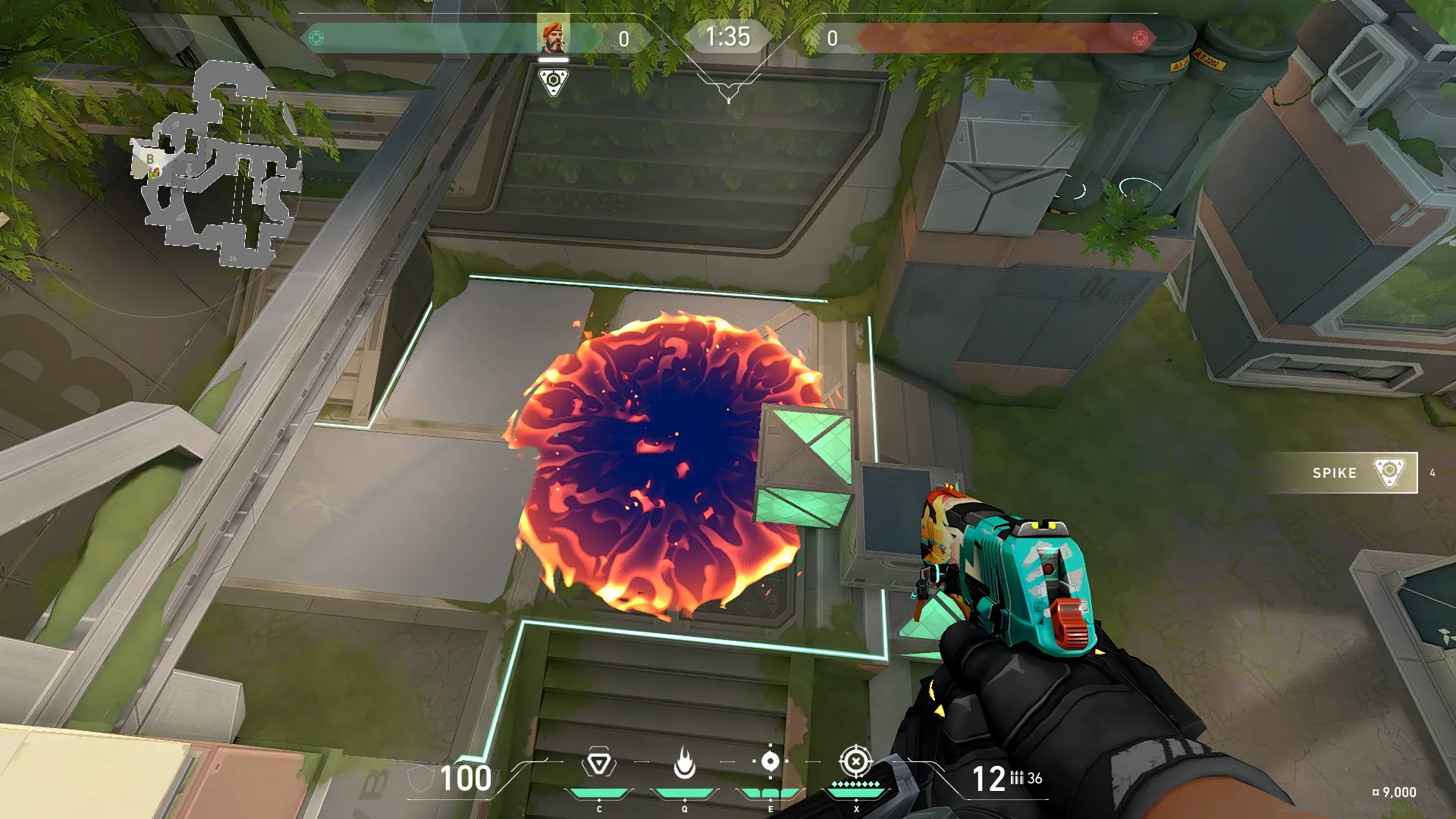 Brimstone Incendiary on Fracture Attack Site B — step 3 of 3: Result