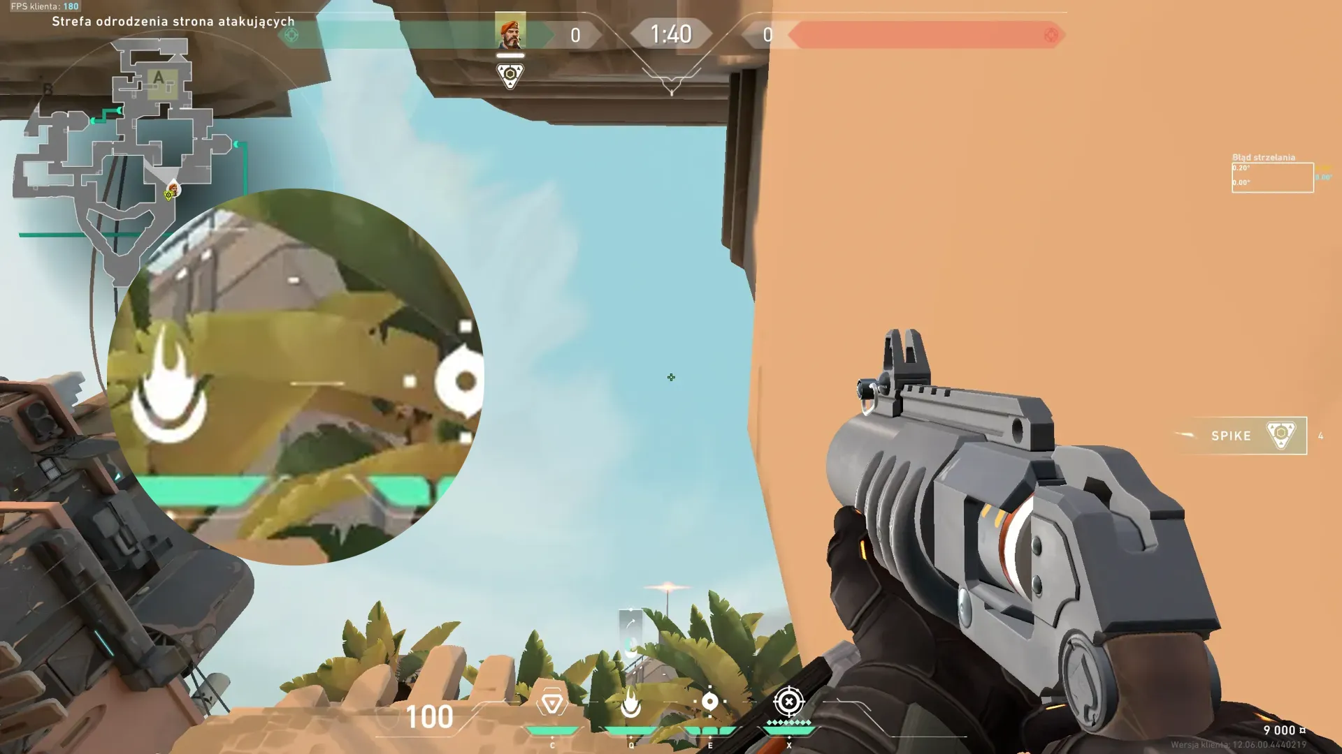 Brimstone Incendiary on Bind Attack Site A — step 2 of 3: Aim — line up the shot