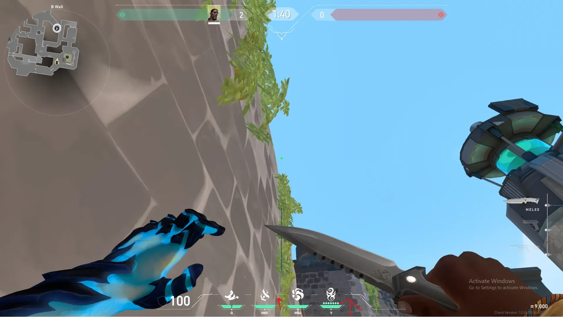 Veto Chokehold on Breeze Defense Mid — step 2 of 3: Aim — line up the shot