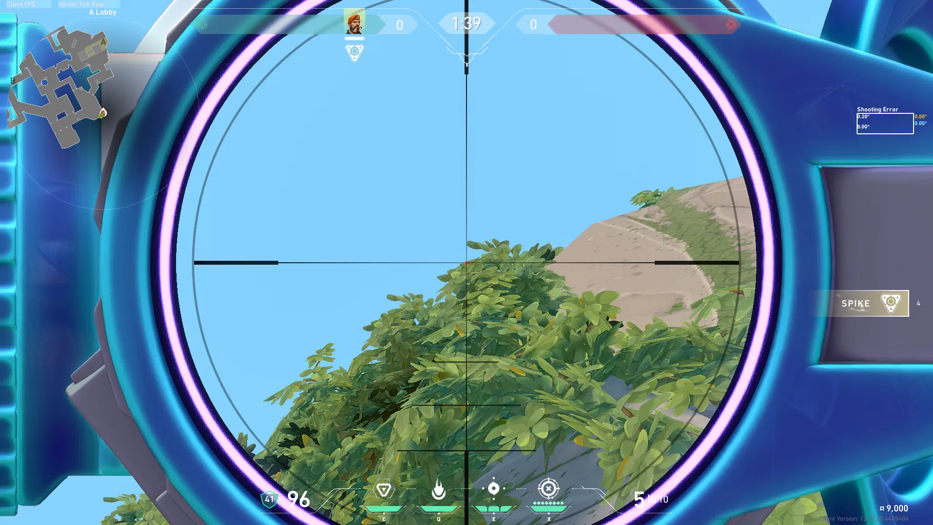 Brimstone Incendiary on Breeze Attack Site A — step 2 of 3: Aim — line up the shot