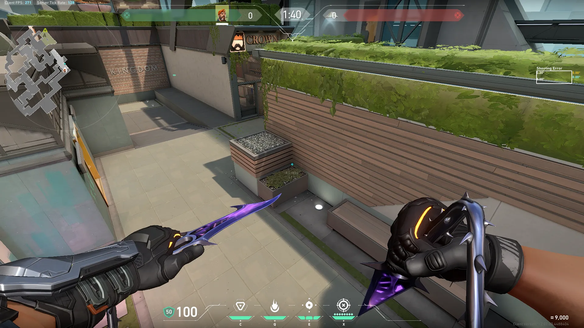 Brimstone Incendiary on Split Attack Site A — step 2 of 5: Aim — line up the shot