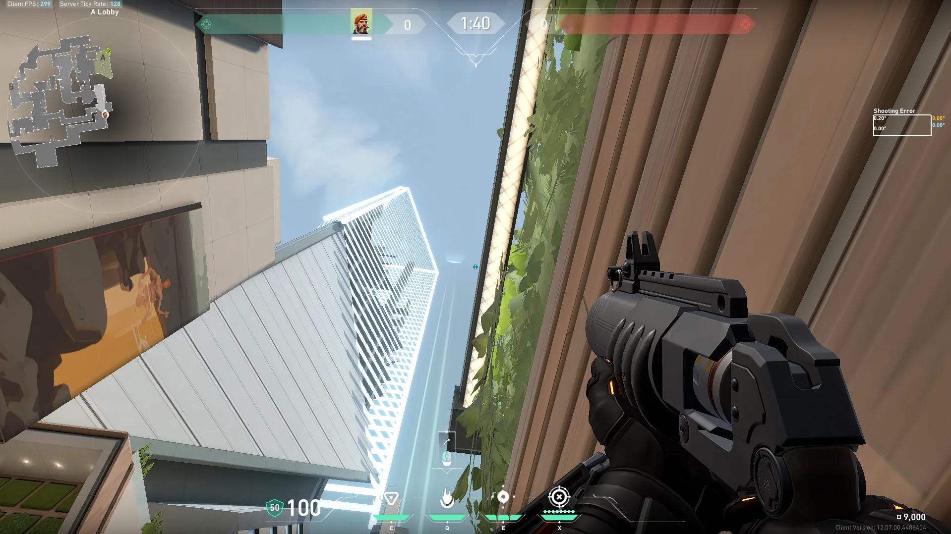 Brimstone Incendiary on Split Attack Site A — step 4 of 5: Aim — line up the shot