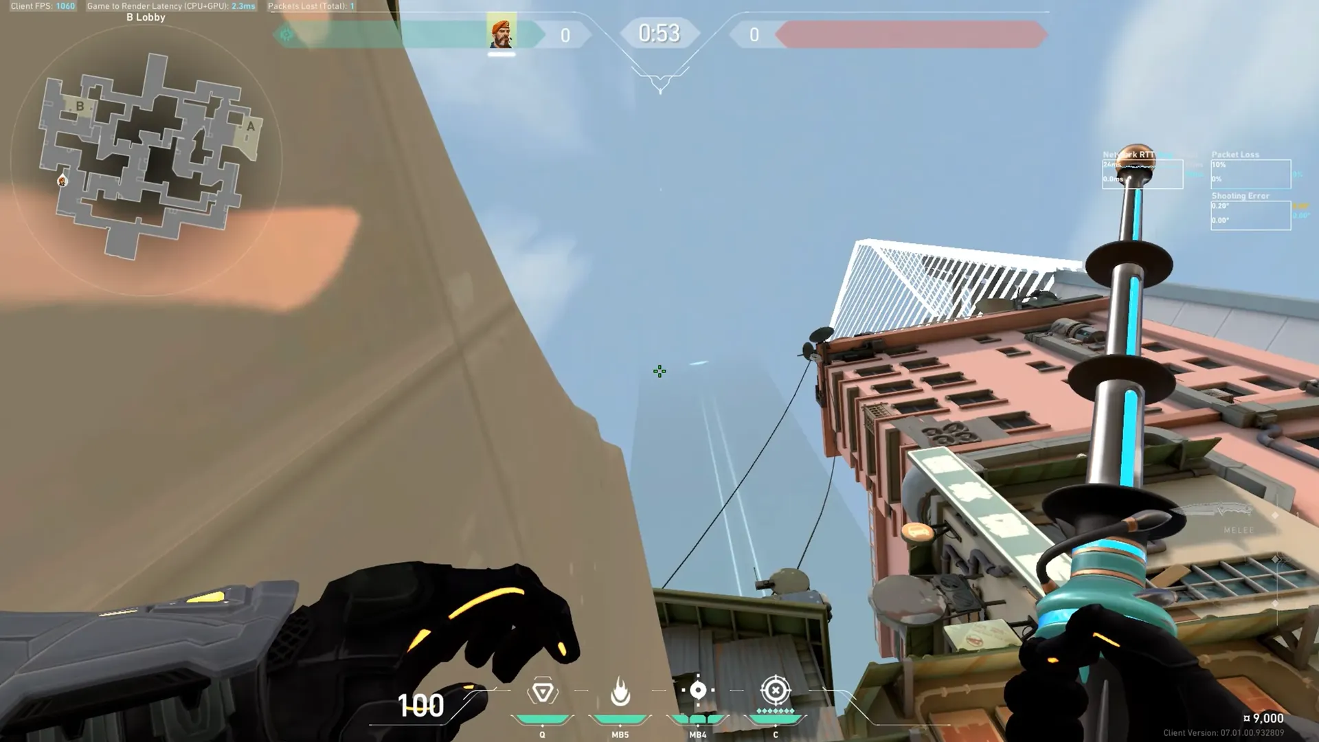Brimstone Incendiary on Split Attack Site B — step 2 of 4: Aim — line up the shot