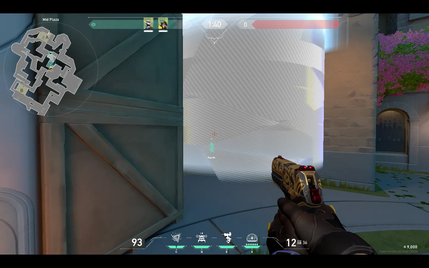 Cypher Cyber Cage on Pearl Defense Site A — step 3 of 4: Aim — line up the shot