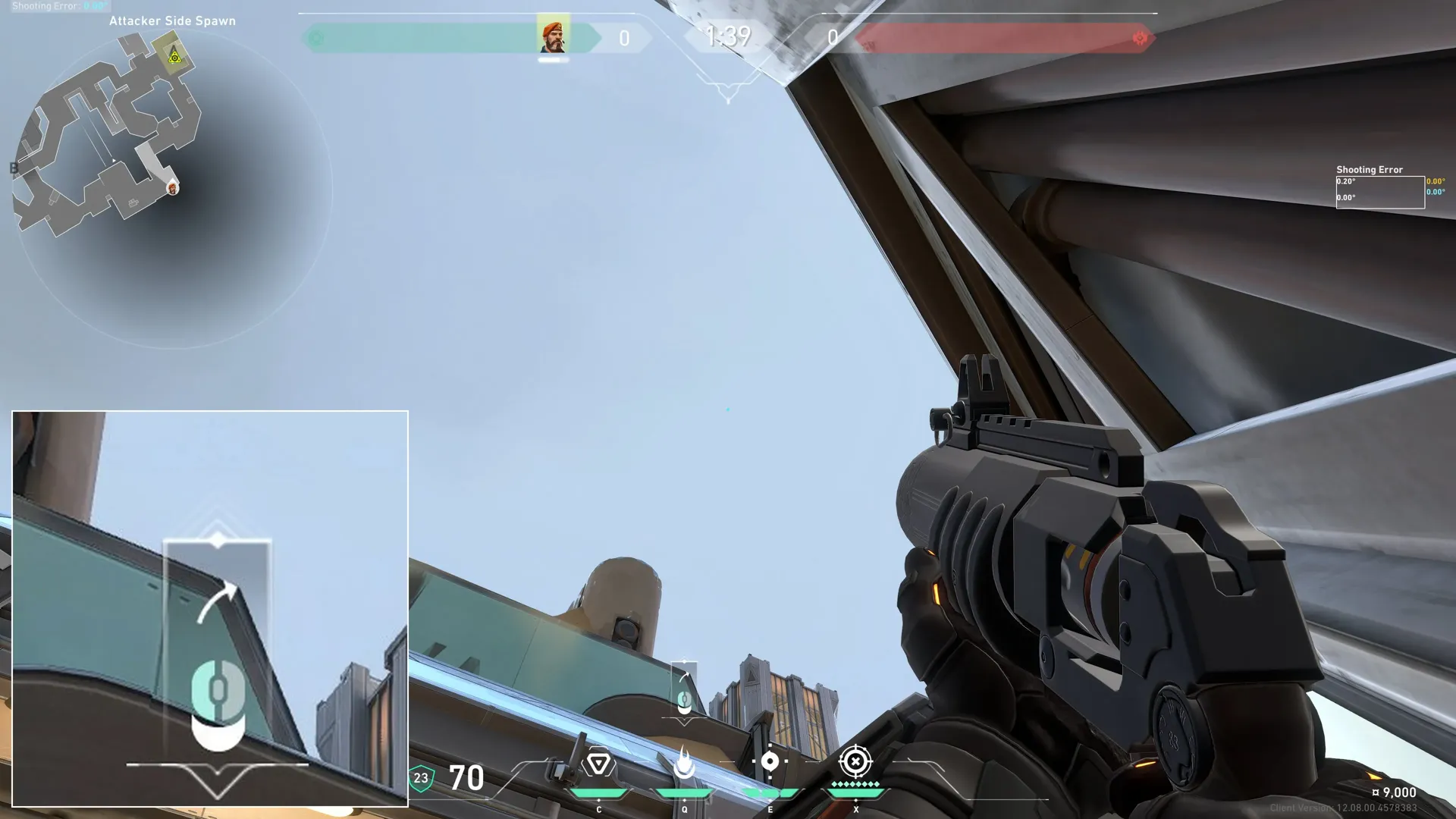 Brimstone Incendiary on Fracture Attack Site A — step 2 of 3: Aim — line up the shot