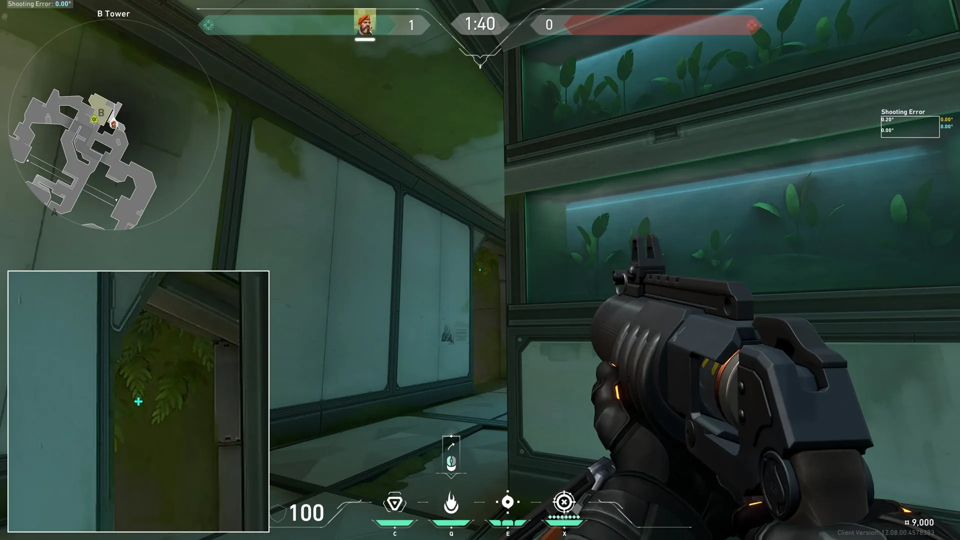 Brimstone Incendiary on Fracture Defense Site B — step 2 of 3: Aim — line up the shot