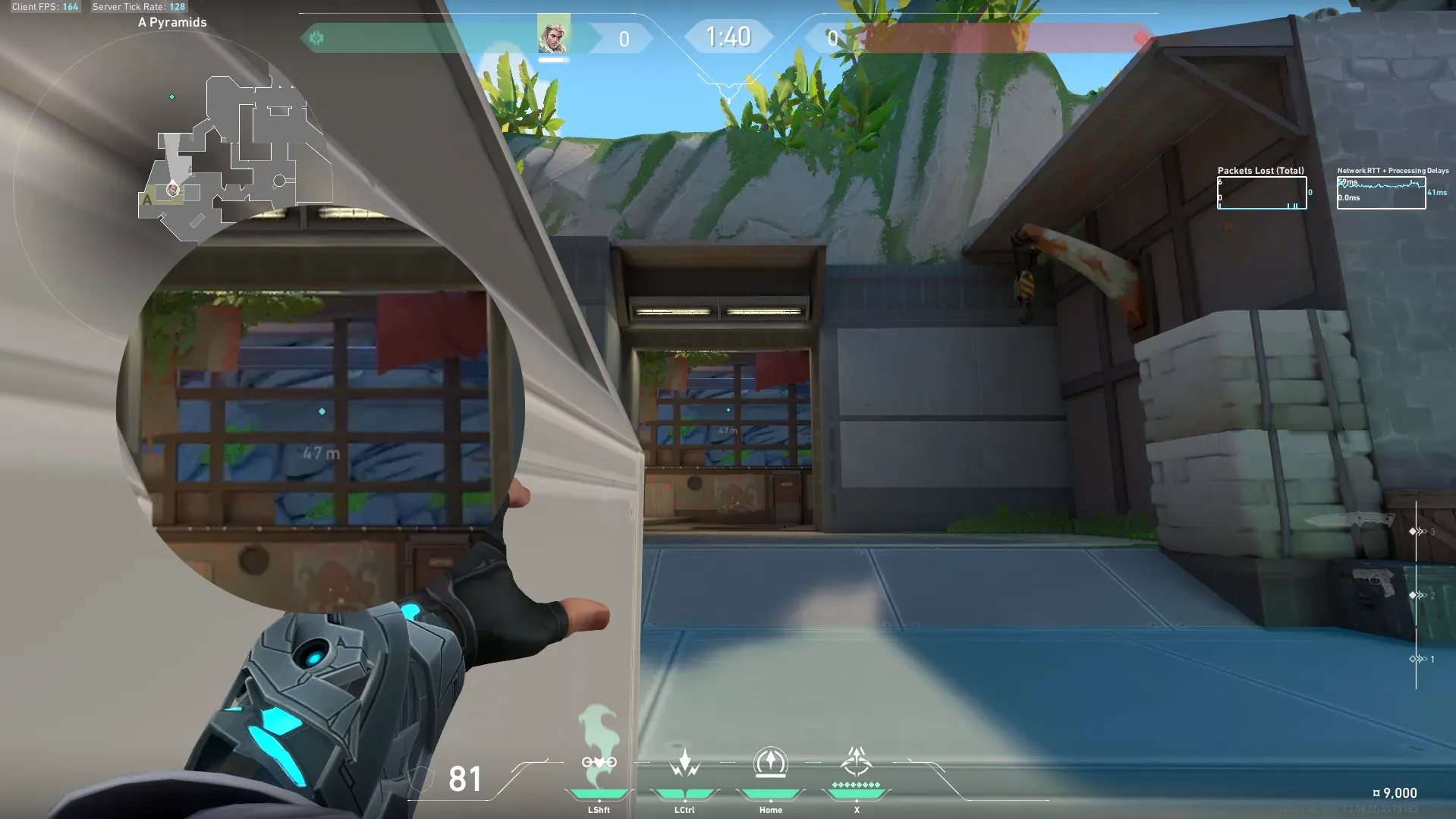 Sova Recon Bolt on Breeze Defense Site A — step 2 of 3: Aim — line up the shot