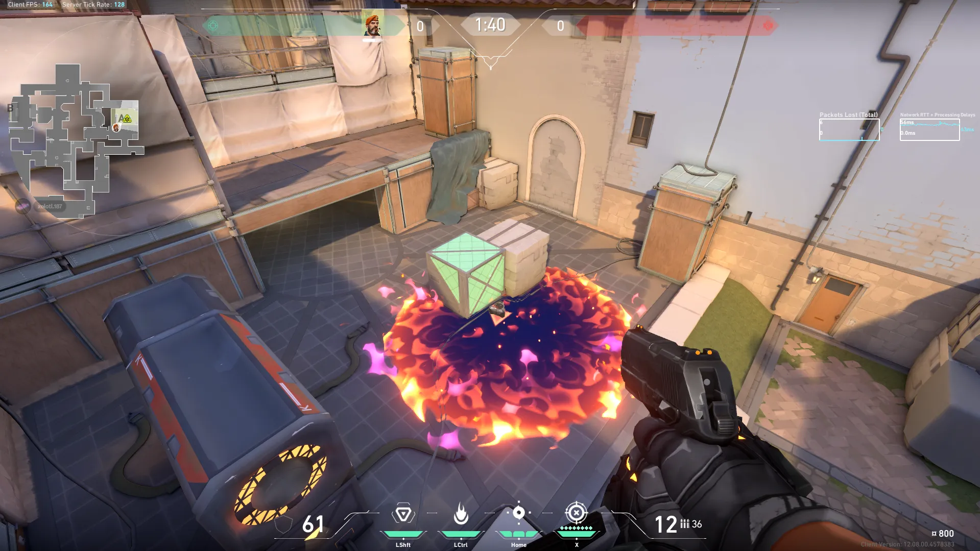 Brimstone Incendiary on Ascent Attack Site A — step 4 of 4: Result