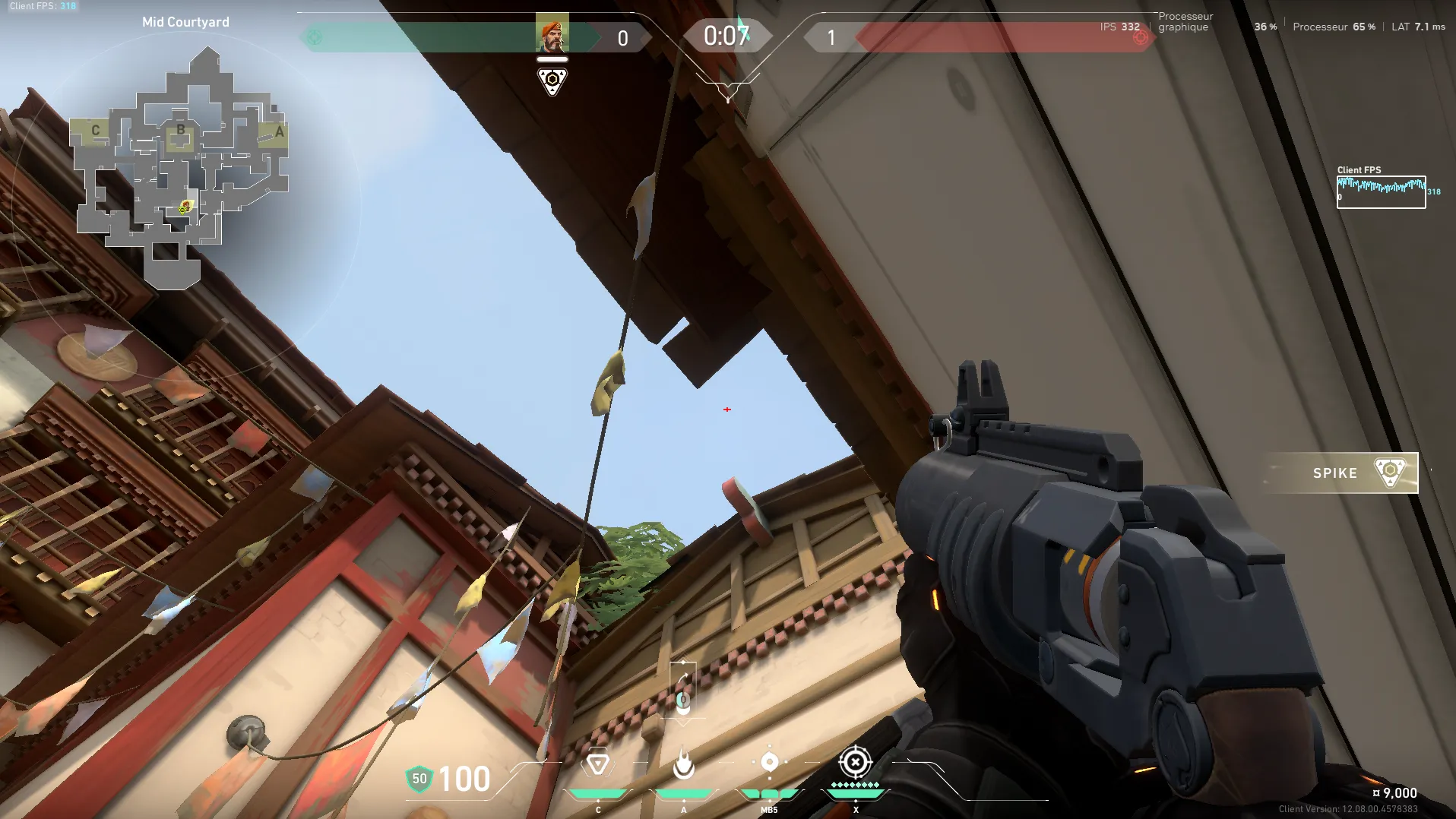 Brimstone Incendiary on Haven Attack Site A — step 2 of 3: Aim — line up the shot