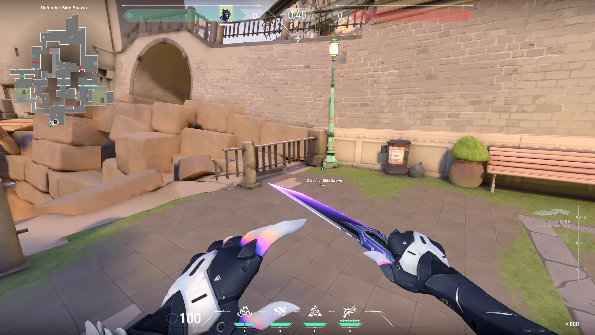 Ascent - Thorns for B Site From Spawn — Vyse lineup on Ascent