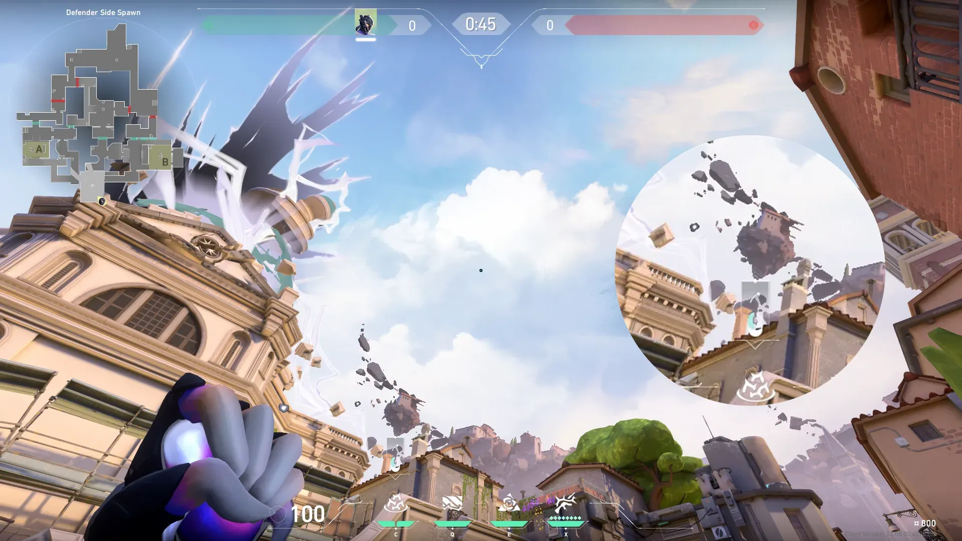 Vyse Razorvine on Ascent Defense Site A — step 2 of 3: Aim — line up the shot